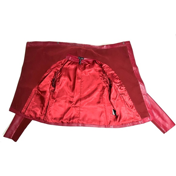 YIGAL X AQUA Convertible Moto Real Leather Vest to Jacket - Picture 4 of 11